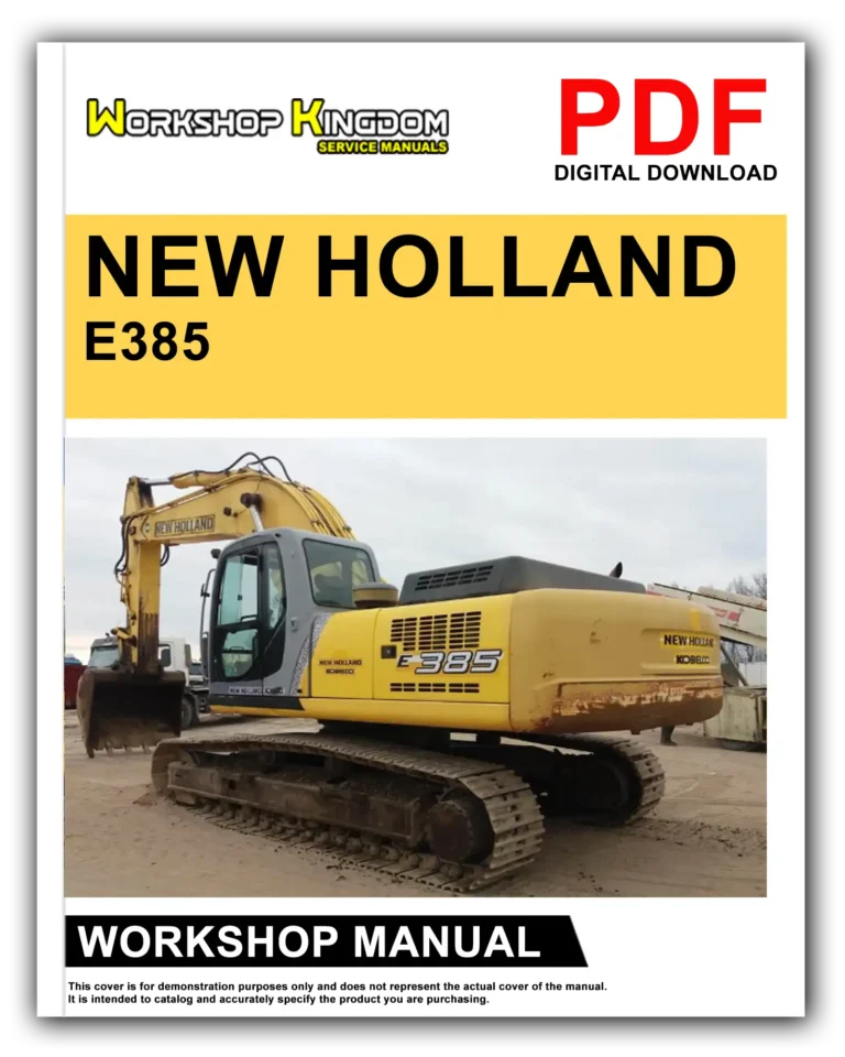 NEW HOLLAND E385 Workshop Repair Service Manual – English – PDF Download