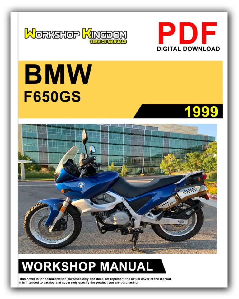 BMW F650GS (1999) Workshop Repair Service Manual – English – PDF Download