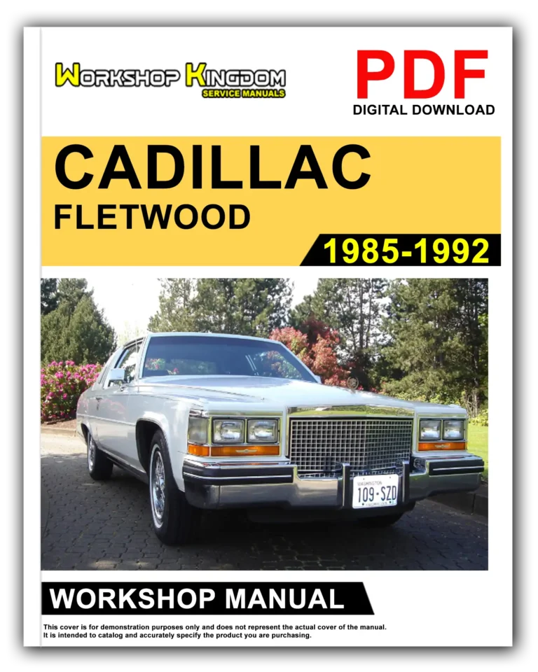 CADILLAC FLETWOOD (1985-1992) Workshop Repair Service Manual – English – PDF Download