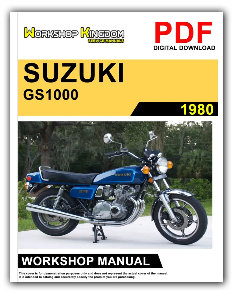 SUZUKI GS1000 (1980) Workshop Repair Service Manual – English – PDF Download