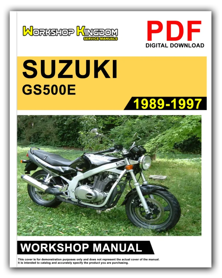 SUZUKI GS500E (1989-1997) Workshop Repair Service Manual – English – PDF Download