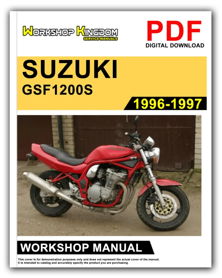 SUZUKI GSF1200S (1996-1997) Workshop Repair Service Manual – English – PDF Download