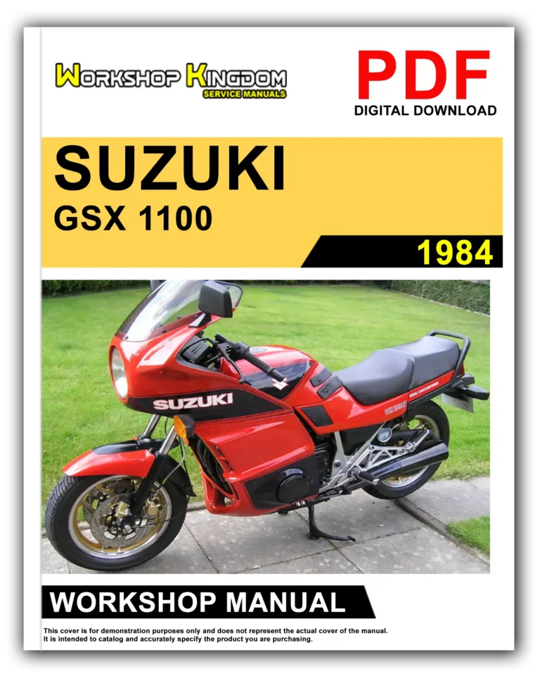 SUZUKI GSX 1100 GS 1150 (1984) Workshop Repair Service Manual – English – PDF Download
