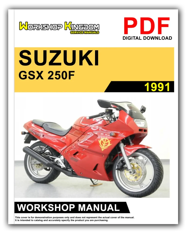 SUZUKI GSX 250F (1991) Workshop Repair Service Manual – English – PDF Download