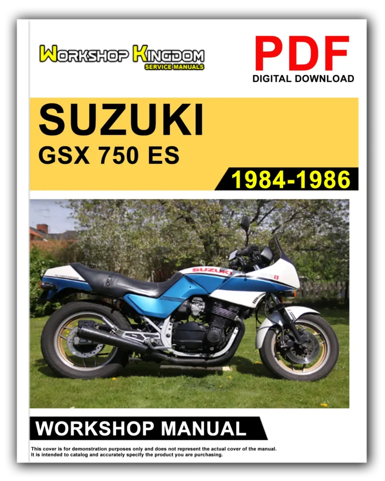 SUZUKI GSX 750 ES (1984-1986) Workshop Repair Service Manual – English – PDF Download