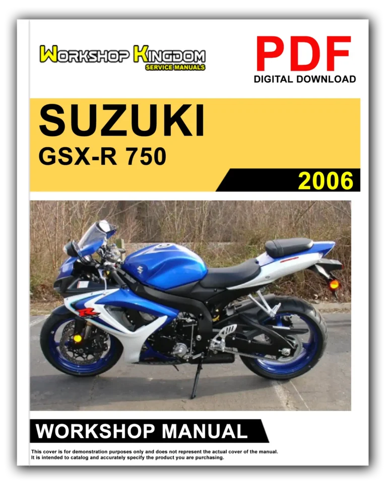 SUZUKI GSX-R 750 (2006) Workshop Repair Service Manual – English – PDF Download