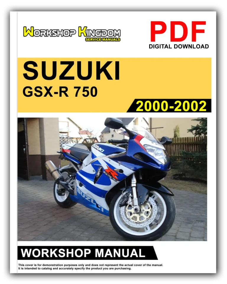 SUZUKI GSX-R 750 (2000-2002) Workshop Repair Service Manual – English – PDF Download