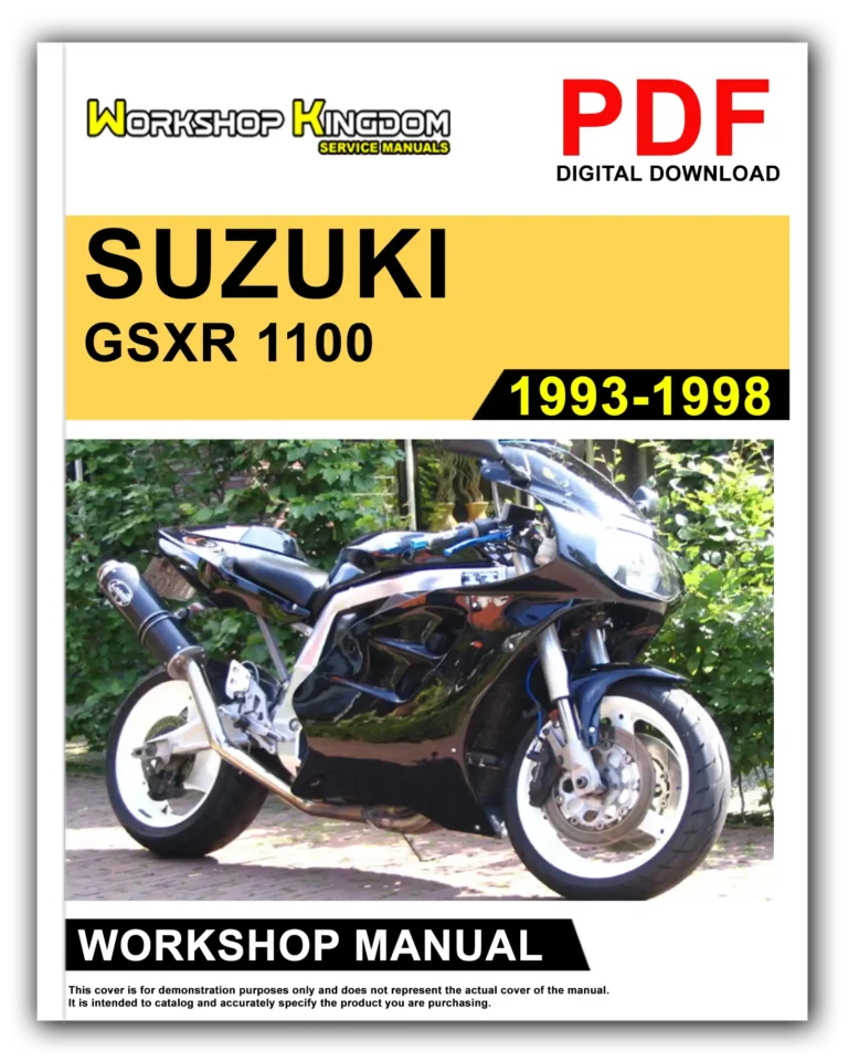 SUZUKI GSXR 1100 (1993-1998) Workshop Repair Service Manual – English – PDF Download