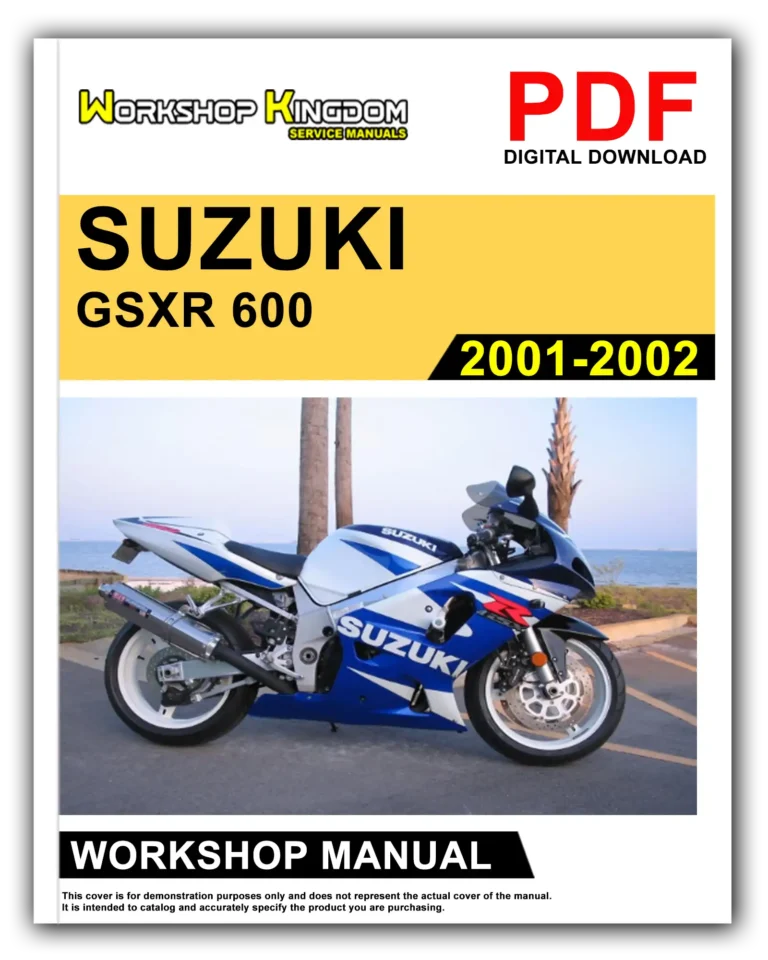 SUZUKI GSXR 600 (2001-2002) Workshop Repair Service Manual – English – PDF Download
