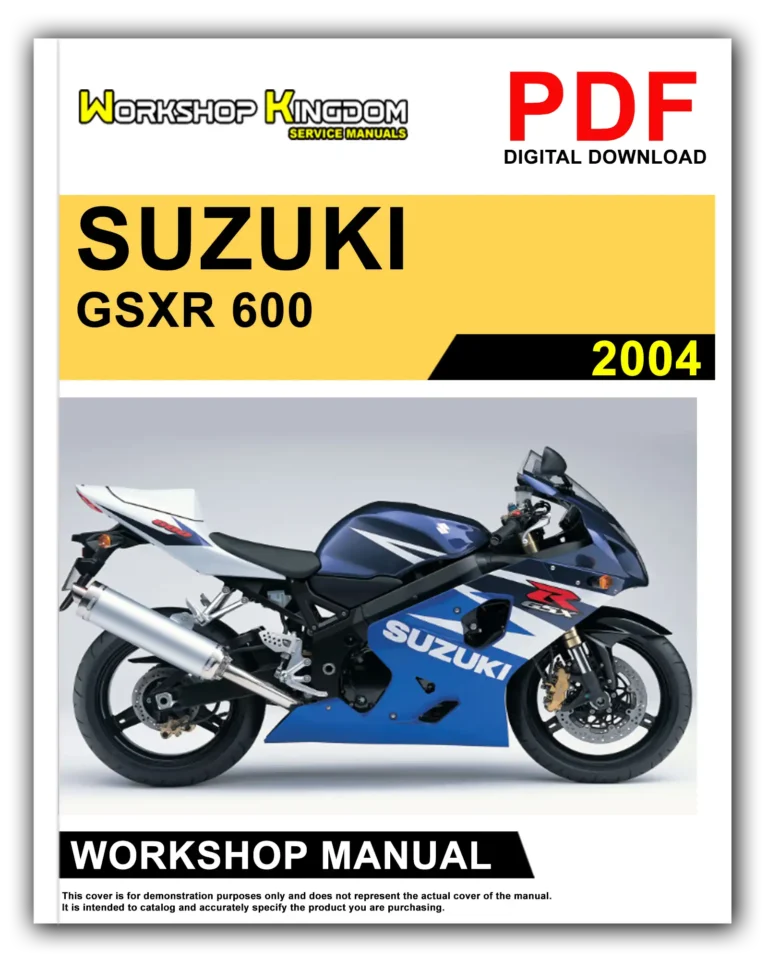 SUZUKI GSX-R 600 (2004) Workshop Repair Service Manual – English – PDF Download