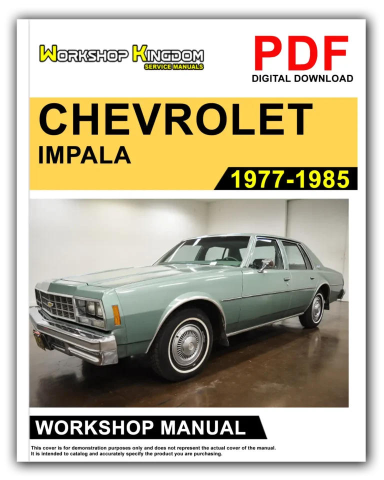 CHEVROLET IMPALA (1977-1985) Workshop Repair Service Manual – English – PDF Download