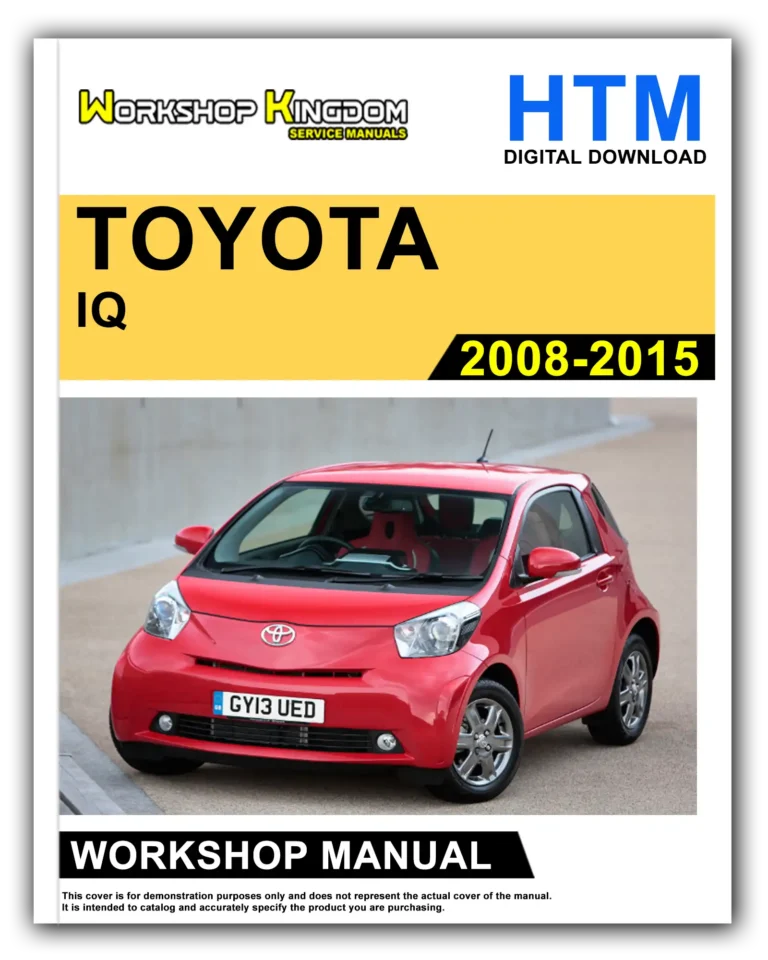 TOYOTA IQ (2008-2015) Workshop Repair Service Manual – English – HTM Download