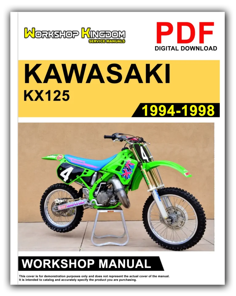KAWASAKI KX125 (1994-1998) Workshop Repair Service Manual – English – PDF Download