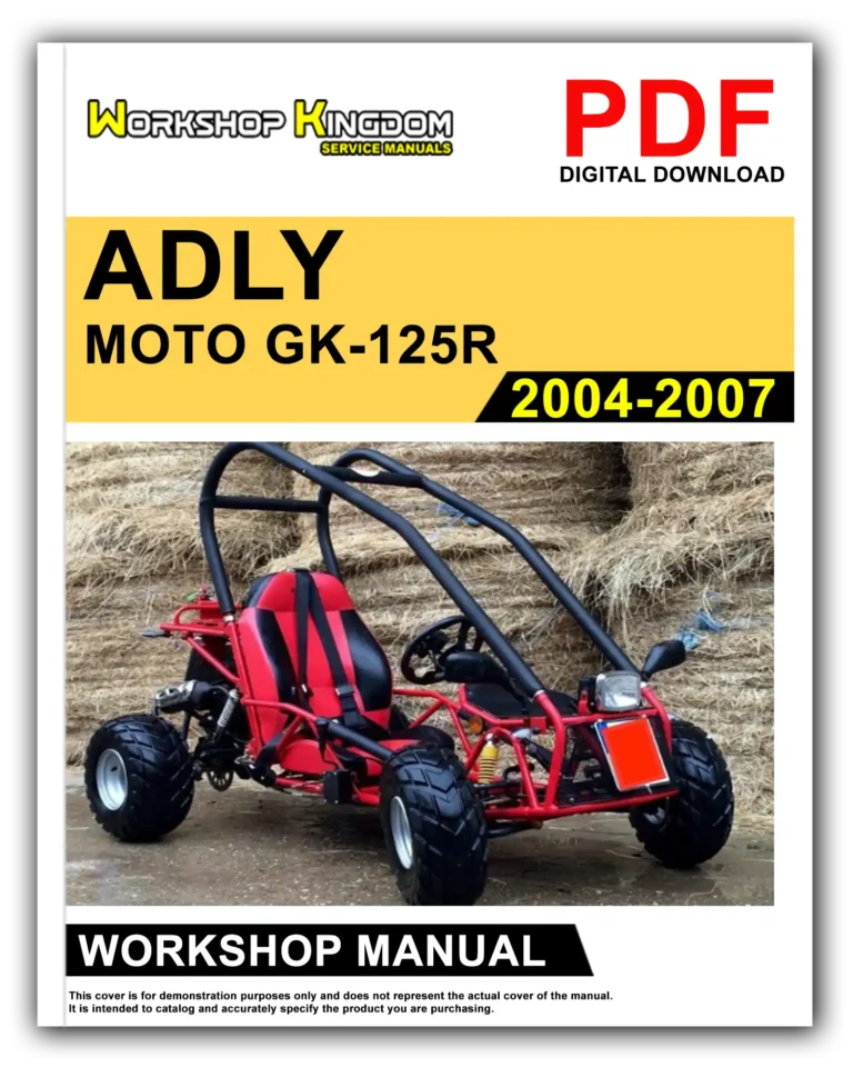 ADLY MOTO GK-125R (2004-2007) Workshop Repair Service Manual – English – PDF Download