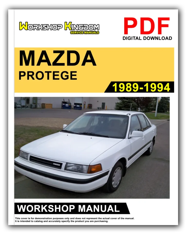MAZDA PROTEGE (1989-1994) Workshop Repair Service Manual – English – PDF Download