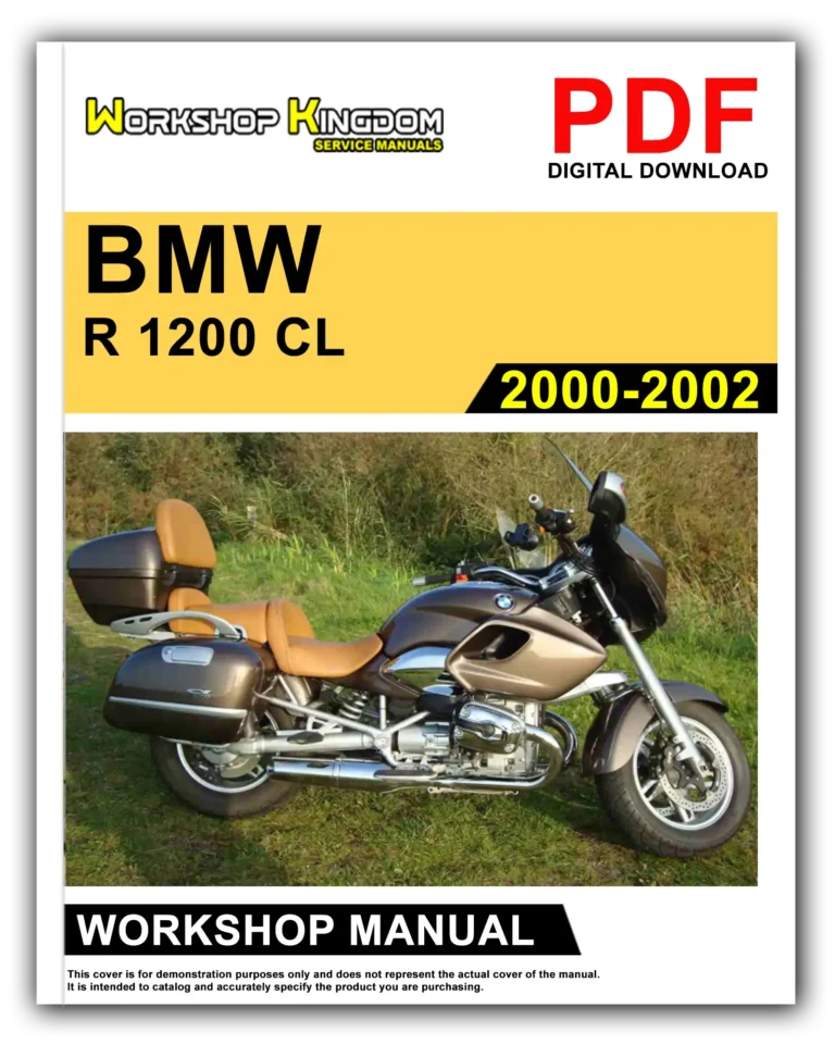 BMW R 1200 CL (2000-2002) Workshop Repair Service Manual – English – PDF Download