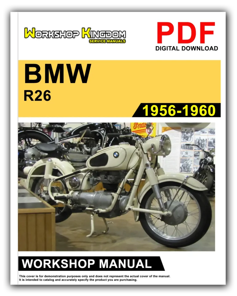 BMW R26 R27 (1956-1960) Workshop Repair Service Manual – English – PDF Download