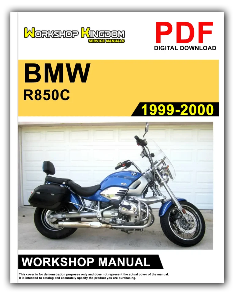 BMW R850C R1200C (1999-2000) Workshop Repair Service Manual – English – PDF Download
