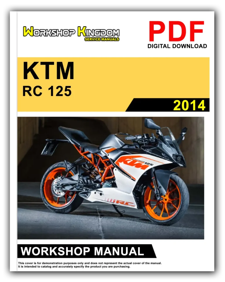 KTM RC 125 (2014) Workshop Repair Service Manual – English – PDF Download