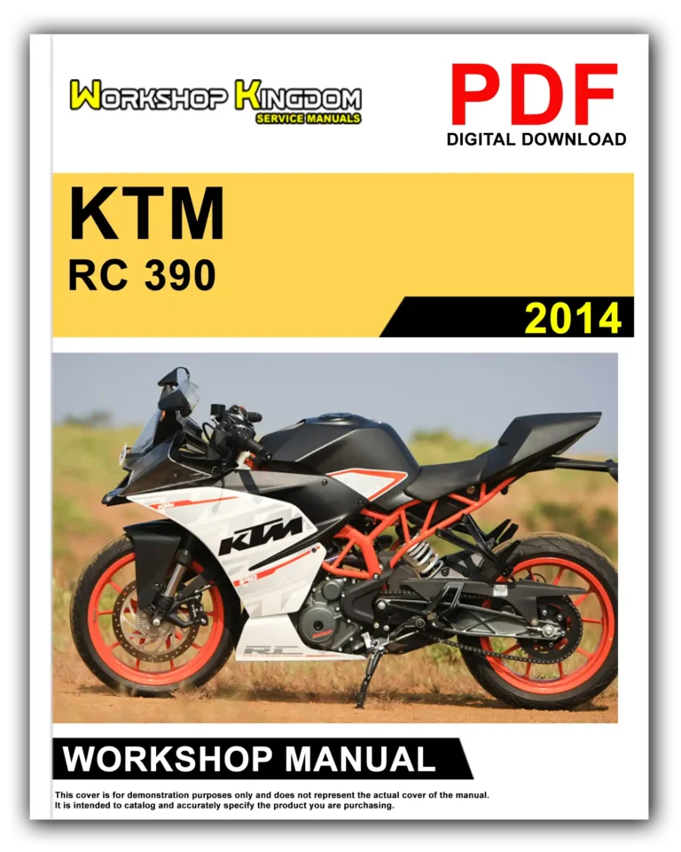 KTM RC 390 (2014) Workshop Repair Service Manual – English – PDF Download
