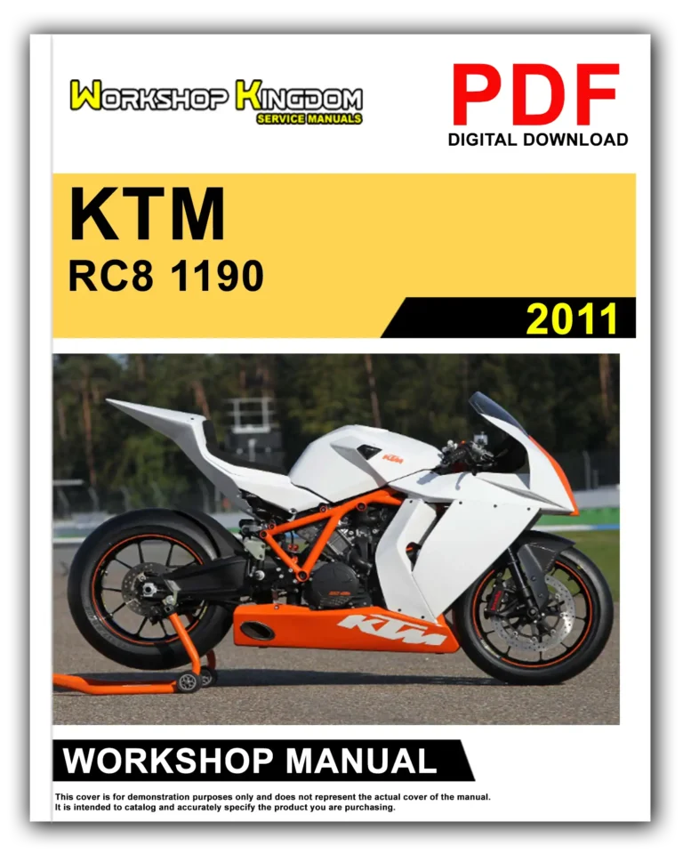 KTM RC8 1190 (2011) Workshop Repair Service Manual – English – PDF Download