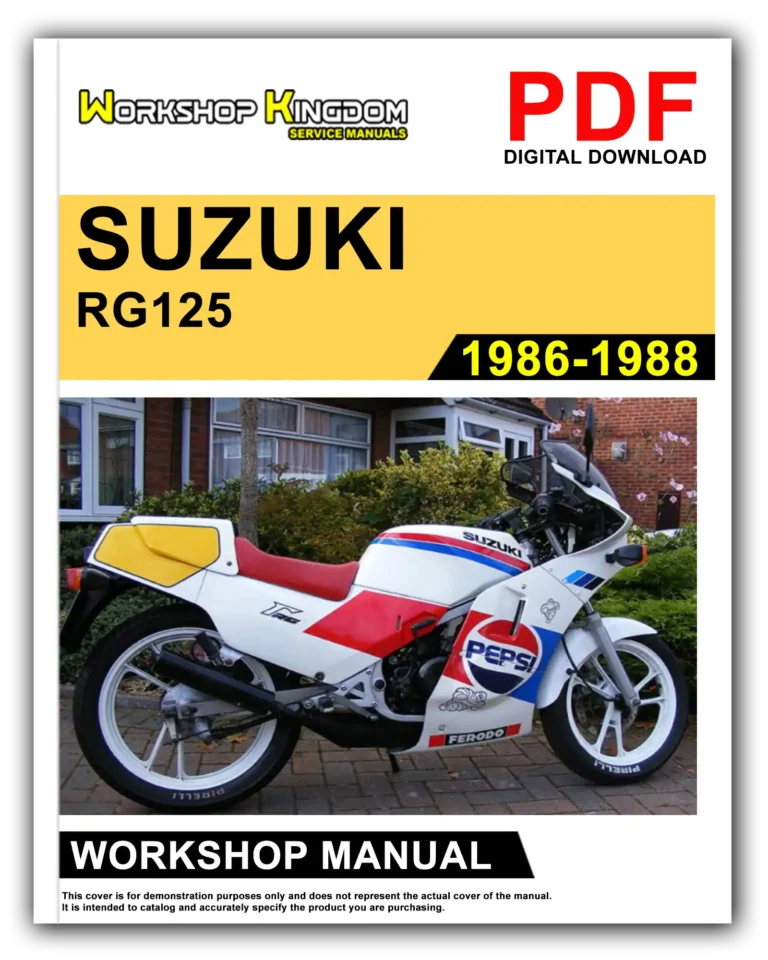 SUZUKI RG125 (1986-1988) Workshop Repair Service Manual – English – PDF Download