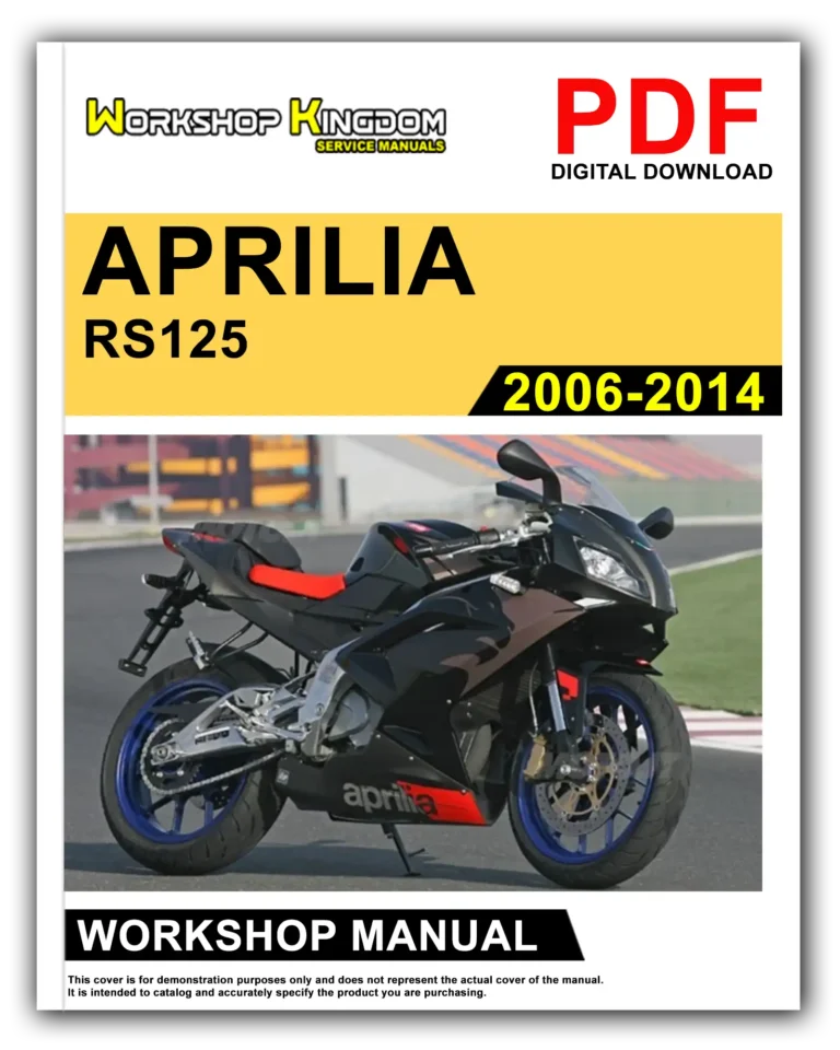 APRILIA RS 125 (2006-2014) Workshop Repair Service Manual – English – PDF Download