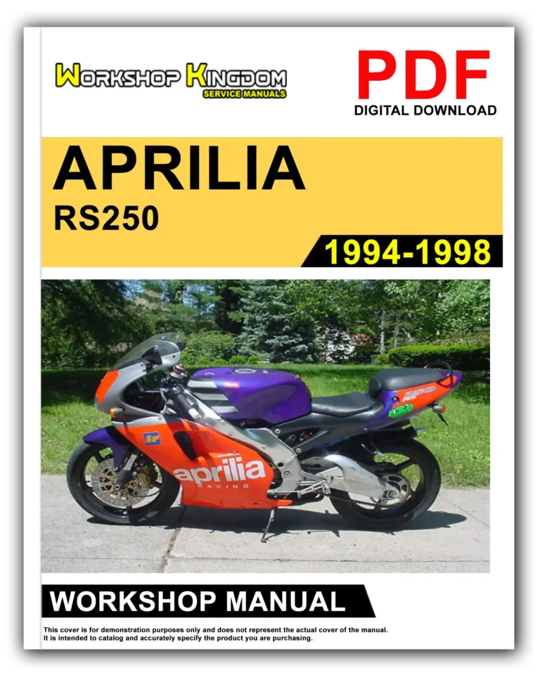 APRILIA RS 250 (1994-1998) Workshop Repair Service Manual – English – PDF Download