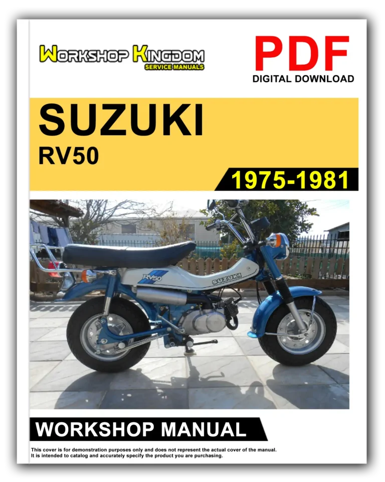 SUZUKI RV50 (1975-1981) Workshop Repair Service Manual – English – PDF Download