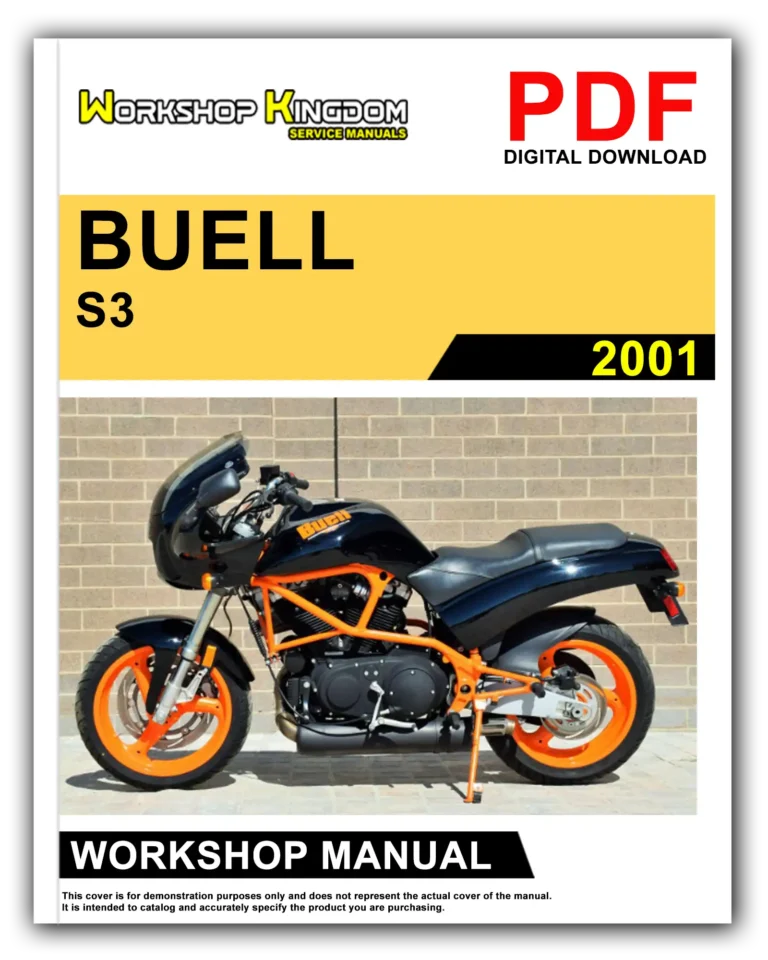 BUELL S3 S3T (2001) Workshop Repair Service Manual – English – PDF Download