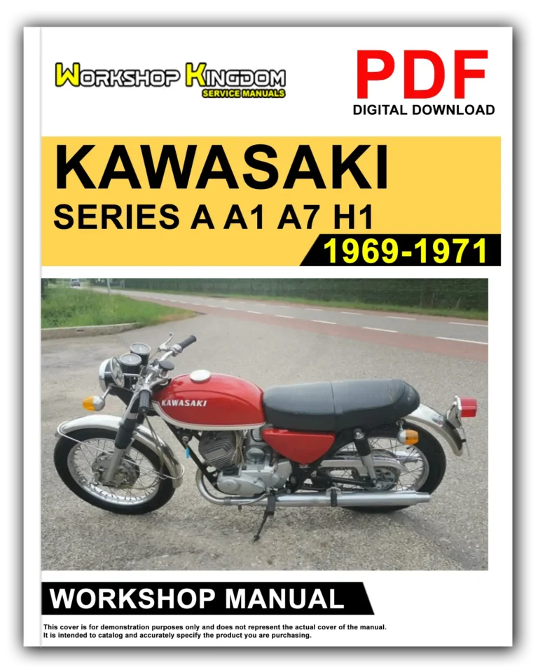 KAWASAKI SERIES A A1 A7 H1 (1969-1971) Workshop Repair Service Manual – English – PDF Download