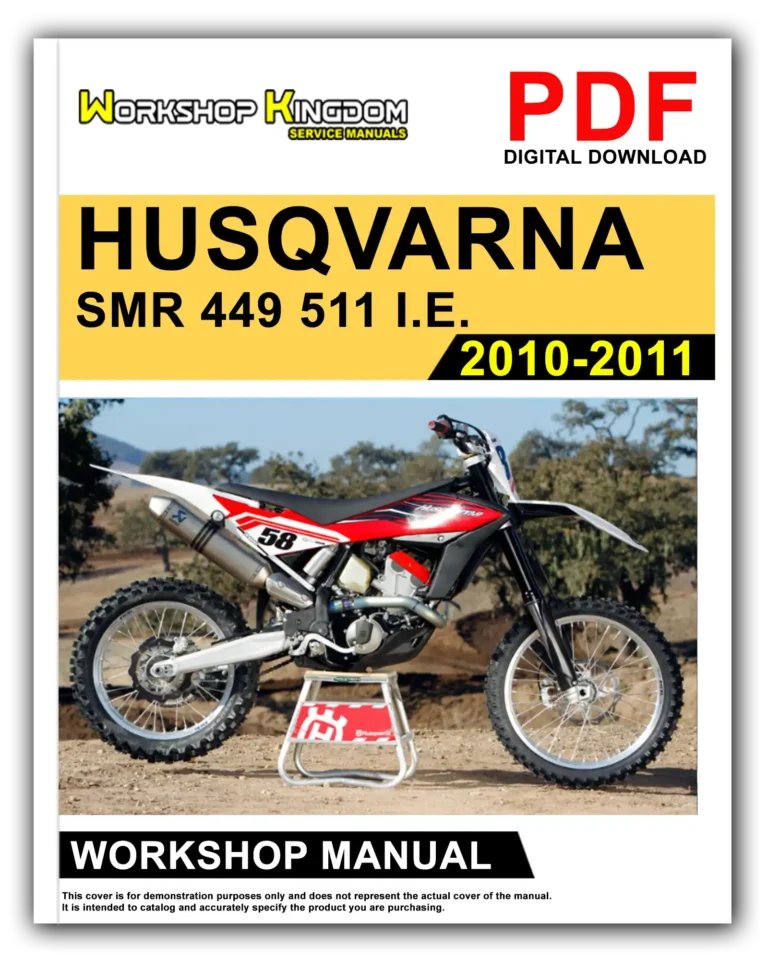 HUSQVARNA TC TE TXC SMR 449 511 I.E. (2010-2011) Workshop Repair Service Manual – English – PDF Download