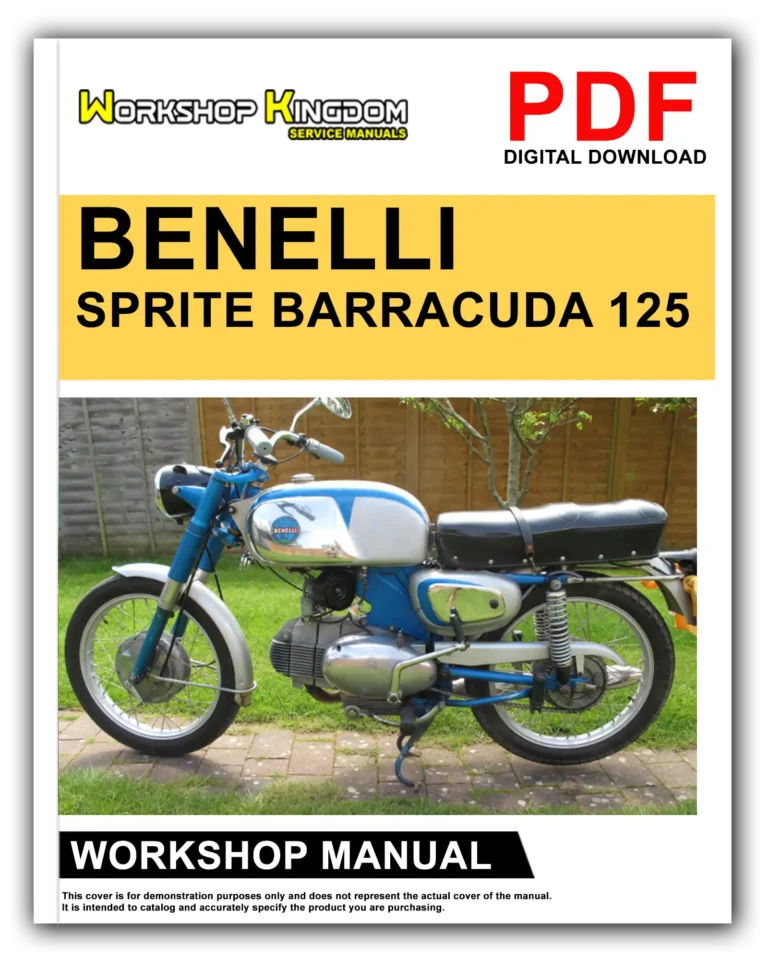 BENELLI SPRITE BARRACUDA 125 200 250 Workshop Repair Service Manual – English – PDF Download
