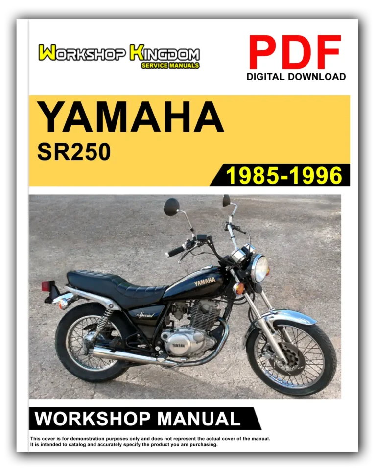 YAMAHA SR250 (1985-1996) Workshop Repair Service Manual – English – PDF Download