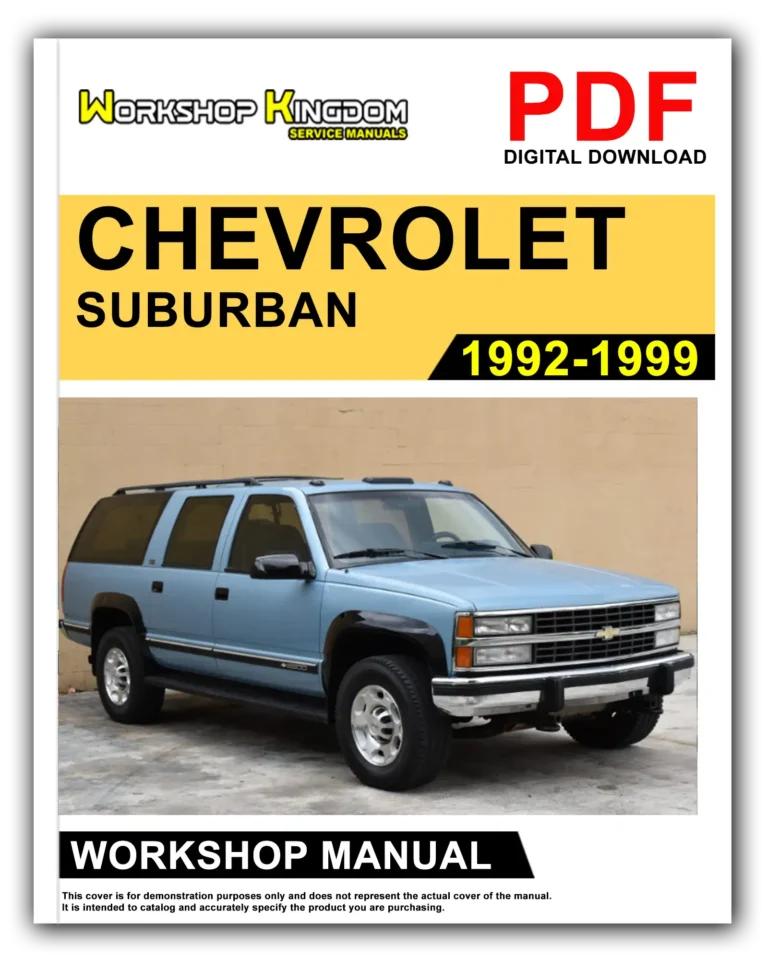 CHEVROLET SUBURBAN (1992-1999) Workshop Repair Service Manual – English – PDF Download