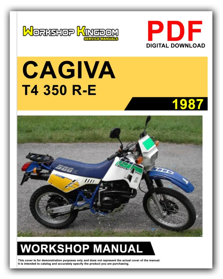 CAGIVA T4 350 R-E T4 500 E (1987) Workshop Repair Service Manual – English – PDF Download
