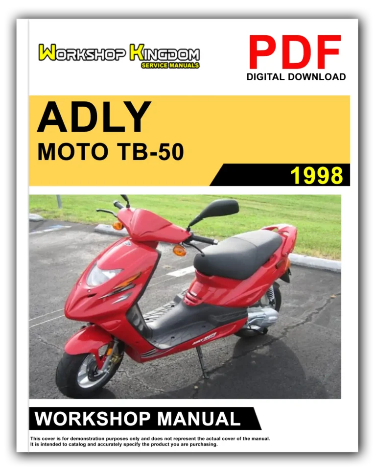 ADLY MOTO TB-50 (1998) Workshop Repair Service Manual – English – PDF Download