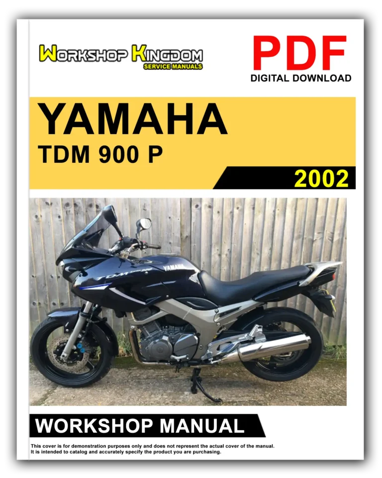 YAMAHA TDM 900 P (2002) Workshop Repair Service Manual – English – PDF Download