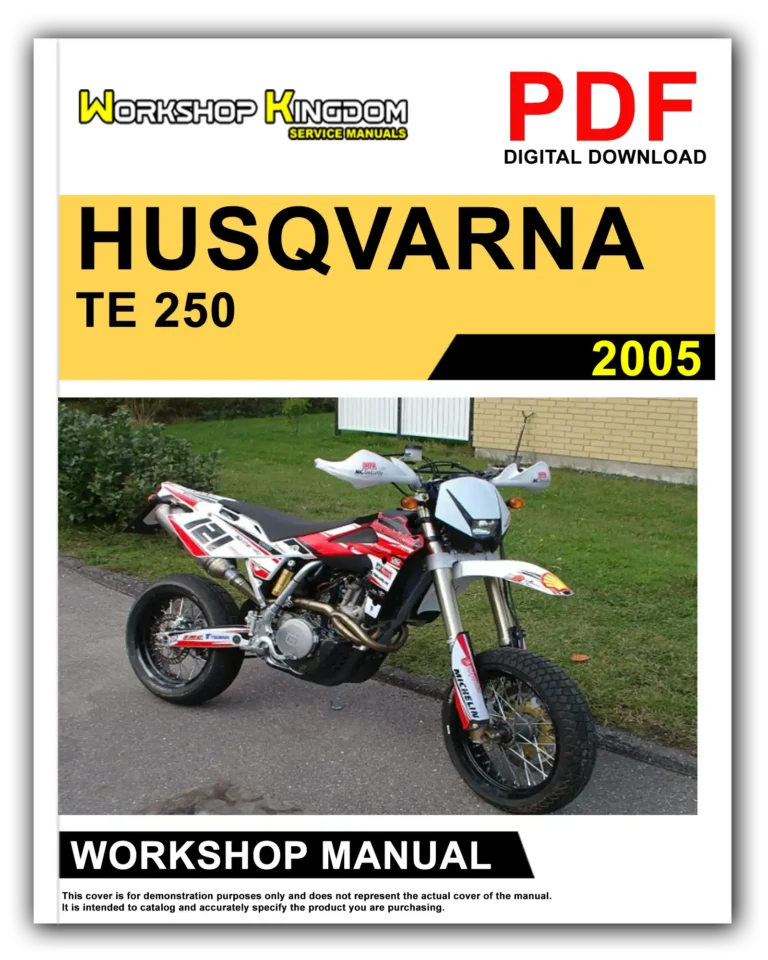 HUSQVARNA TE 250-450-510 TC 250-450-510 SM 400-450-510 (2005) Workshop Repair Service Manual – English – PDF Download