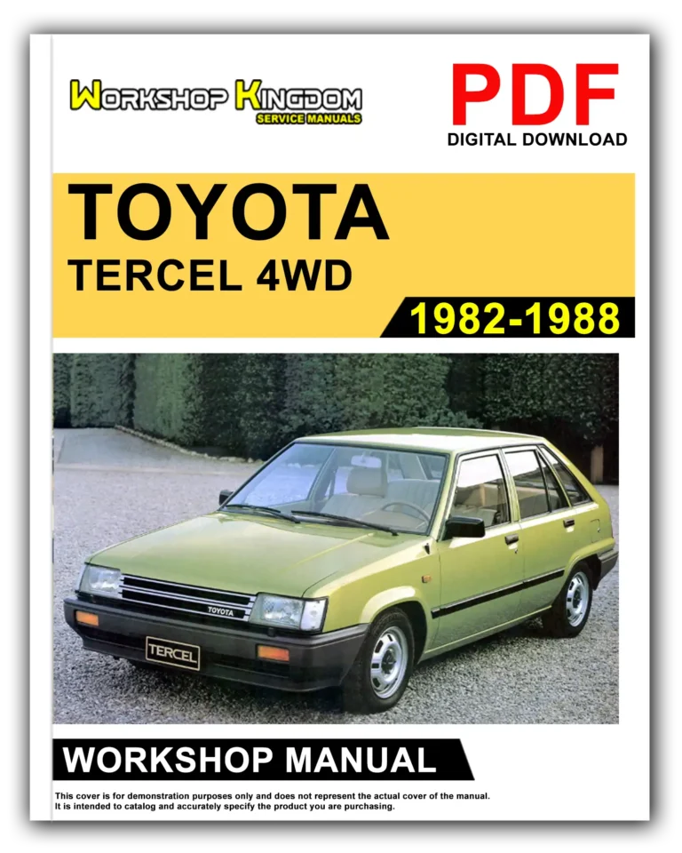 TOYOTA TERCEL 4WD (1982-1988) Workshop Repair Service Manual – English – PDF Download