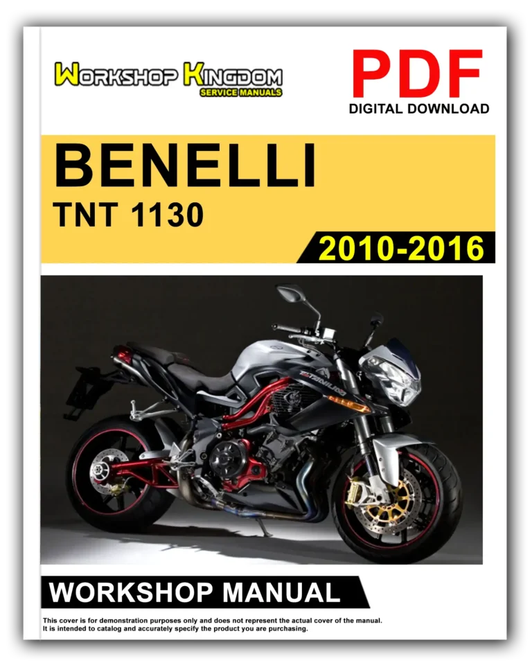 BENELLI TNT 1130 (2010-2016) Workshop Repair Service Manual – English – PDF Download