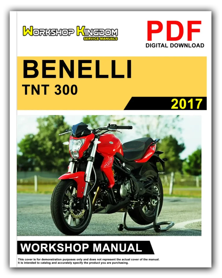 BENELLI TNT 300 (2017) Workshop Repair Service Manual – English – PDF Download