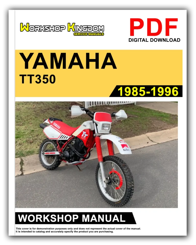 YAMAHA TT350 (1985-1996) Workshop Repair Service Manual – English – PDF Download