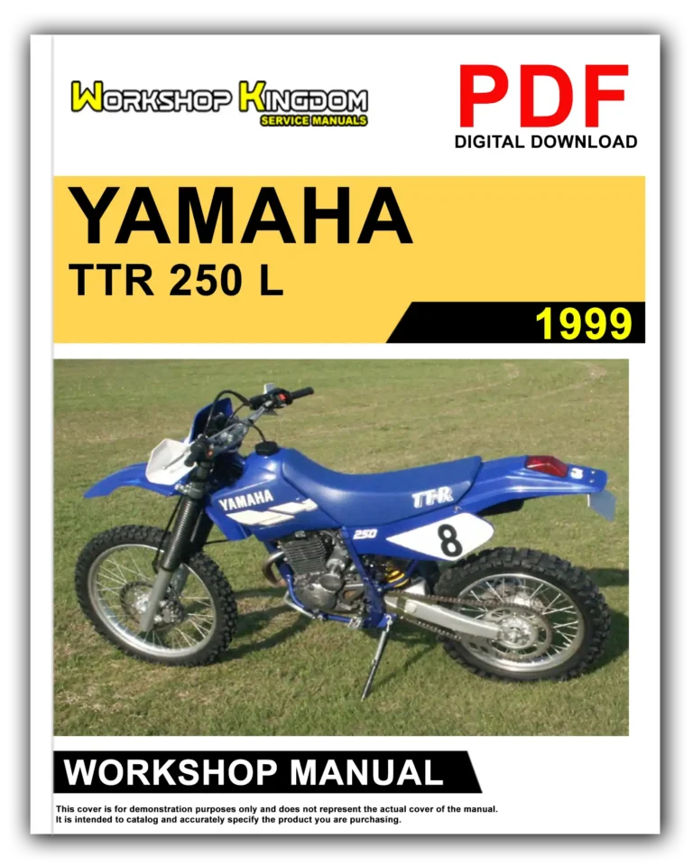 YAMAHA TTR 250 L (1999) Workshop Repair Service Manual – English – PDF Download