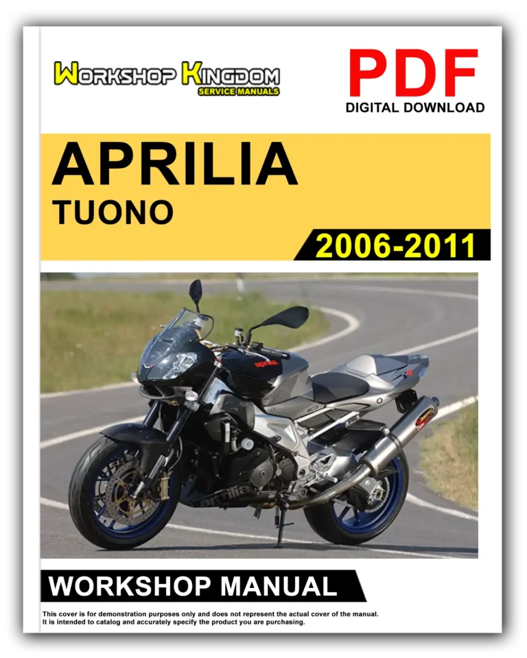 APRILIA TUONO (2006-2011) Workshop Repair Service Manual – English – PDF Download