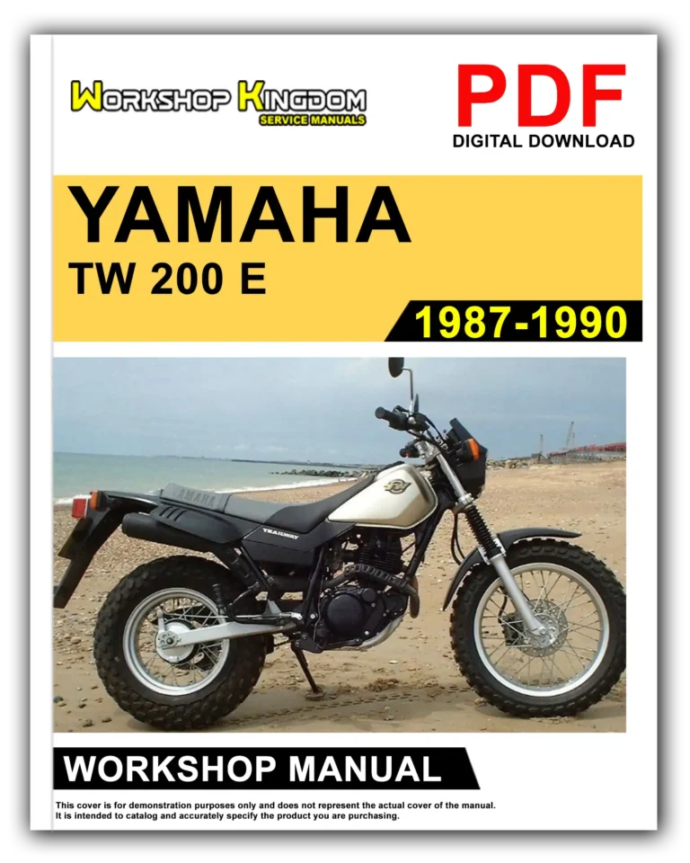 YAMAHA TW 200 E (1987-1990) Workshop Repair Service Manual – English – PDF Download