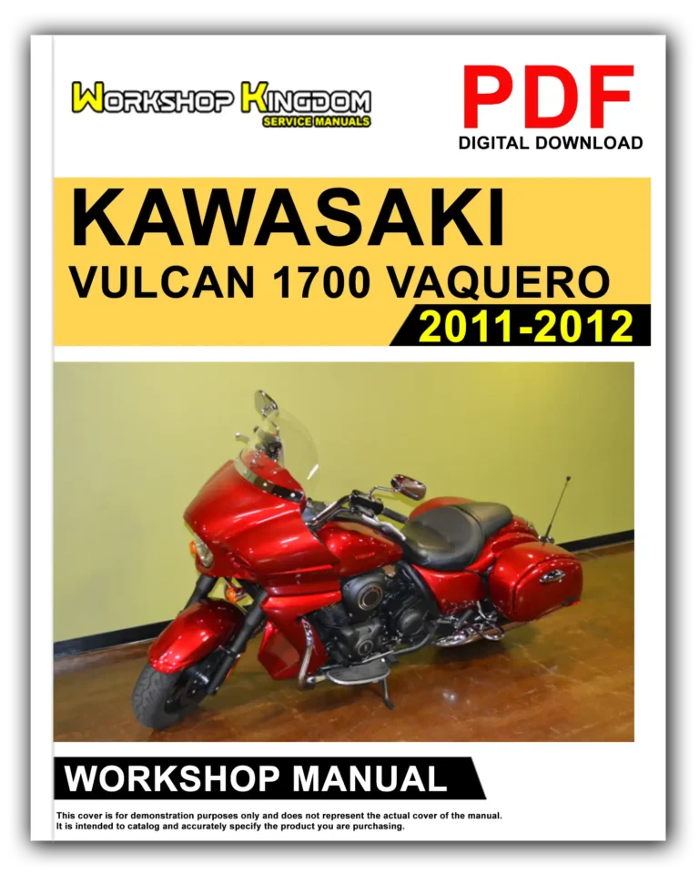 KAWASAKI VULCAN 1700 VAQUERO (2011-2012) Workshop Repair Service Manual – English – PDF Download