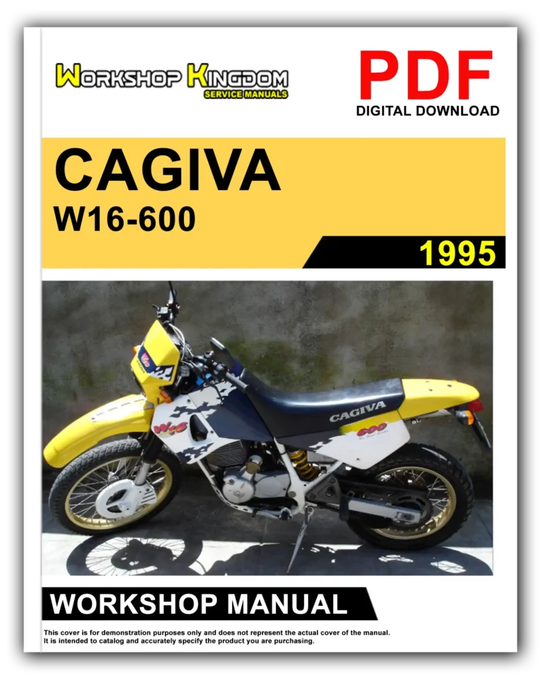 CAGIVA W16-600 W16 T4 600 EMI (1995) Workshop Repair Service Manual – English – PDF Download
