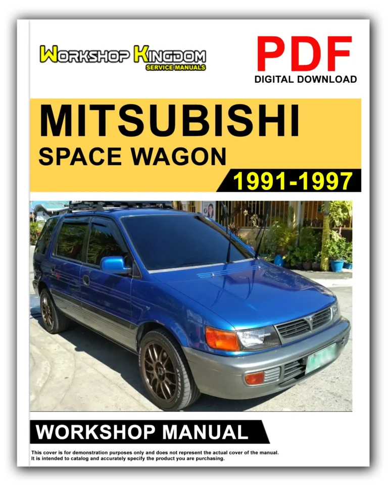 MITSUBISHI SPACE WAGON (1991-1997) Workshop Repair Service Manual – English – PDF Download