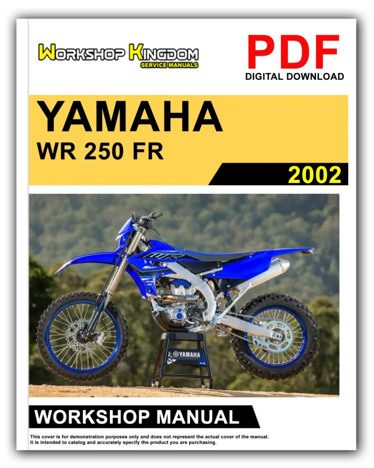 YAMAHA WR 250 FR (2002) Workshop Repair Service Manual – English – PDF Download
